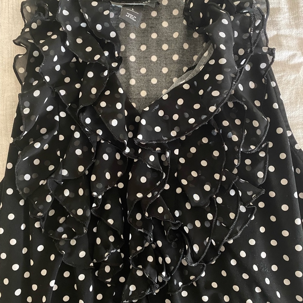 Ruffle work blouse